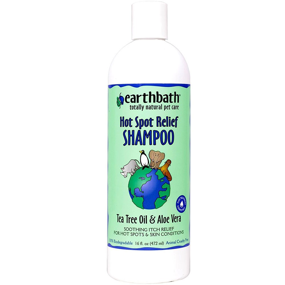 Earthbath Hot Spot Relief Shampoo for Dogs Cats 16 fl. oz